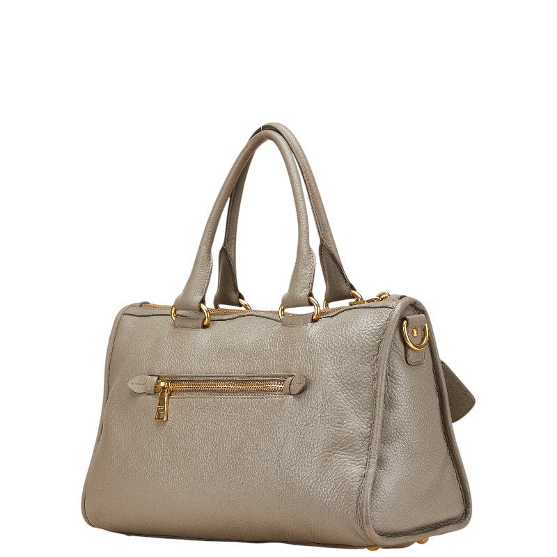 Prada Official Unnamed 2Way Bag Leather Travel Bag