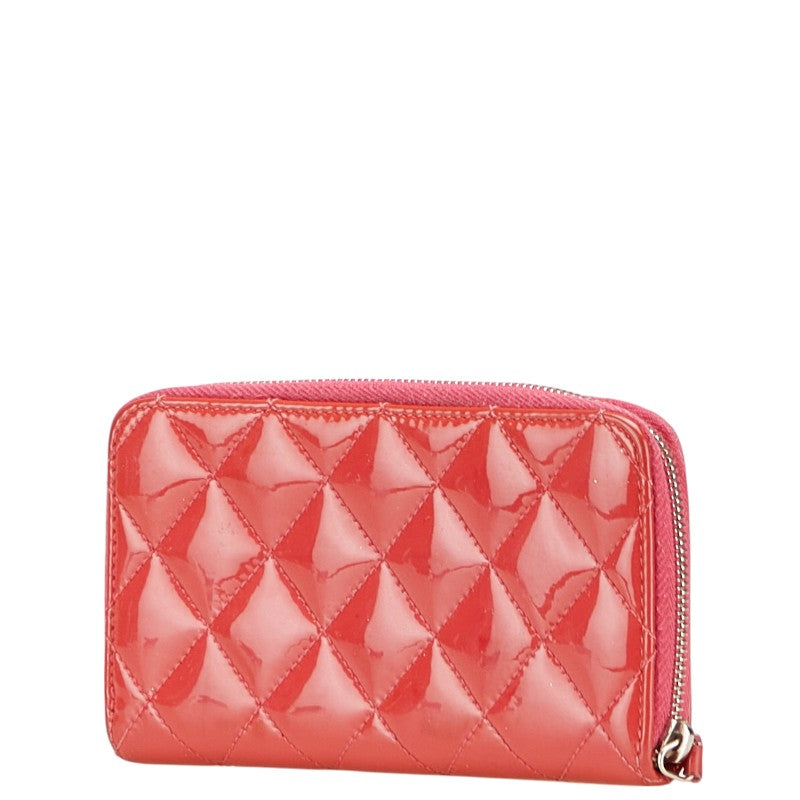 Chanel Coco Mark Brilliant Matelasse Patent Leather Long Wallet
