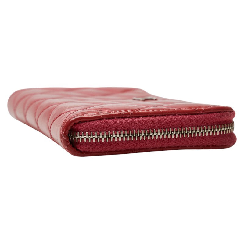 Chanel Coco Mark Brilliant Matelasse Patent Leather Long Wallet