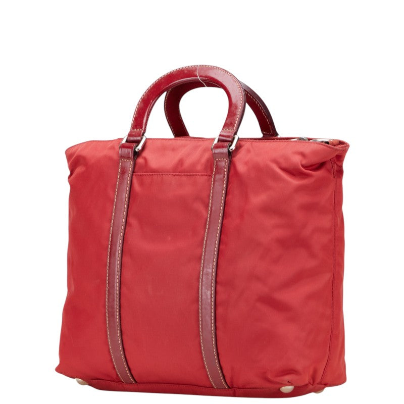 Prada Triangle Plate 2Way Bag Leather Nylon Logo Travel Bag 2Way Bag 4