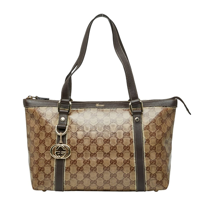 Gucci Abbey Crystal Pvc Tote Bag