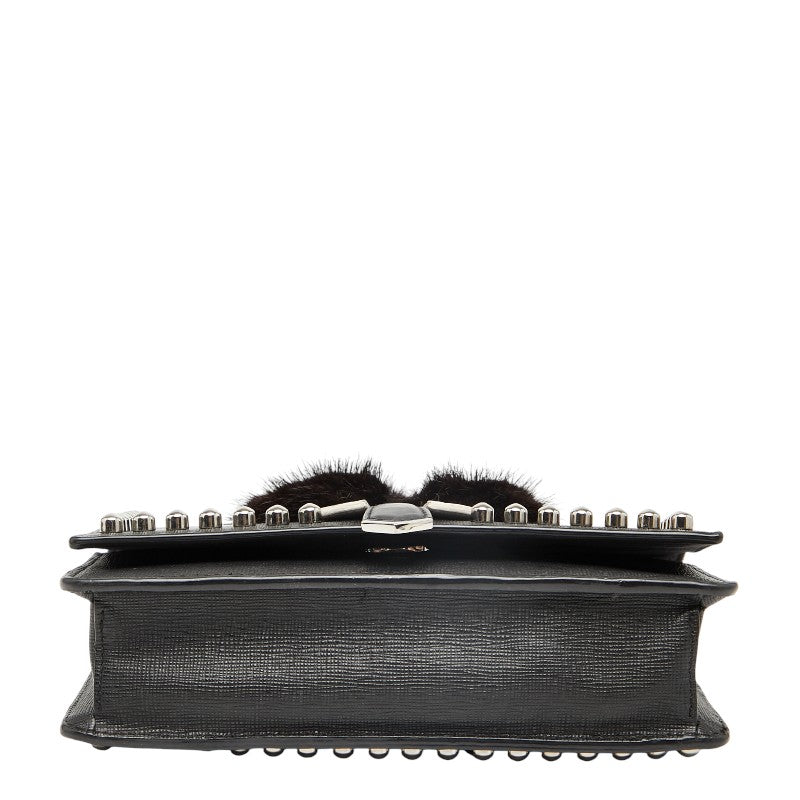 Fendi Karlito Studs Shoulder Bag Leather Shoulder Bag 1