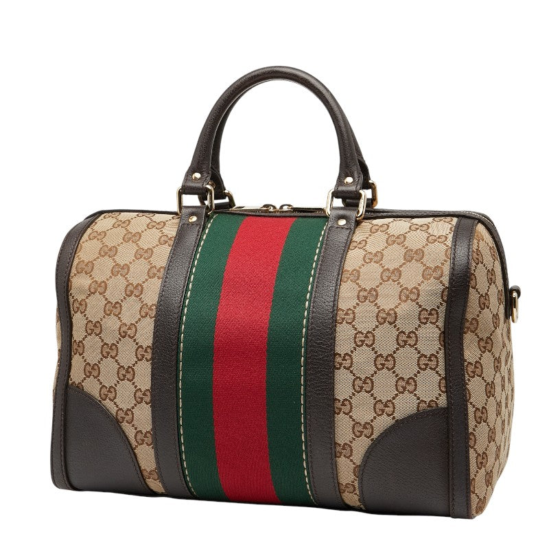 Gucci Webbee 2Way Bag Canvas Travel Bag
