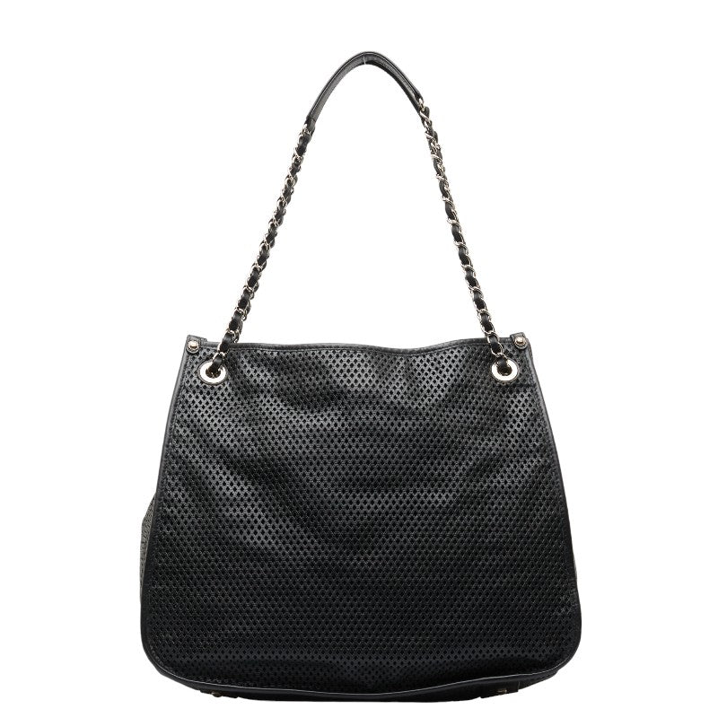 Chanel Coco Mark Punching Leather 2way Shoulder Bag