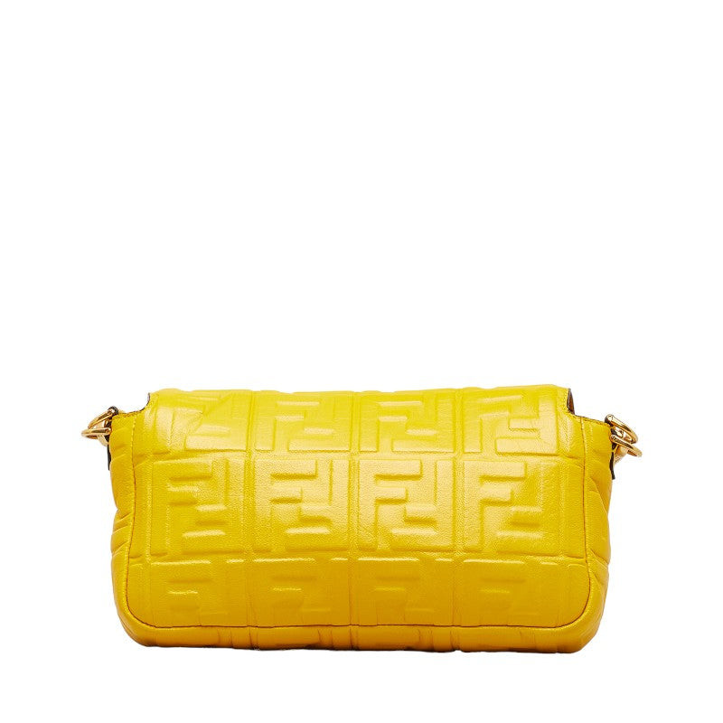 Fendi Zucca Shoulder Bag Leather
