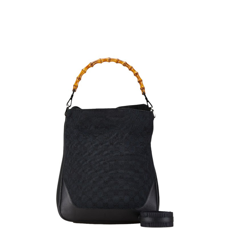 Gucci Bamboo 2Way Bag Canvas Shoulder Bag