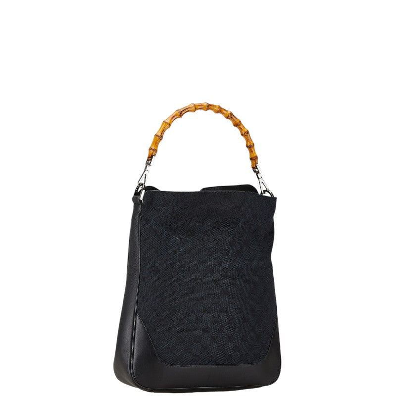 Gucci Bamboo 2Way Bag Canvas Shoulder Bag