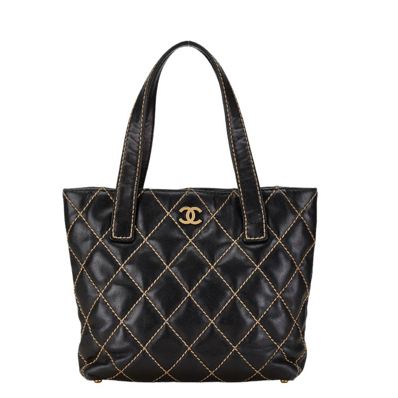 Chanel Coco Mark Matelasse Wild Stitch Lambskin 2Way Bag