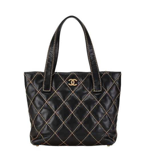 Chanel Coco Mark Matelasse Wild Stitch Lambskin 2Way Bag