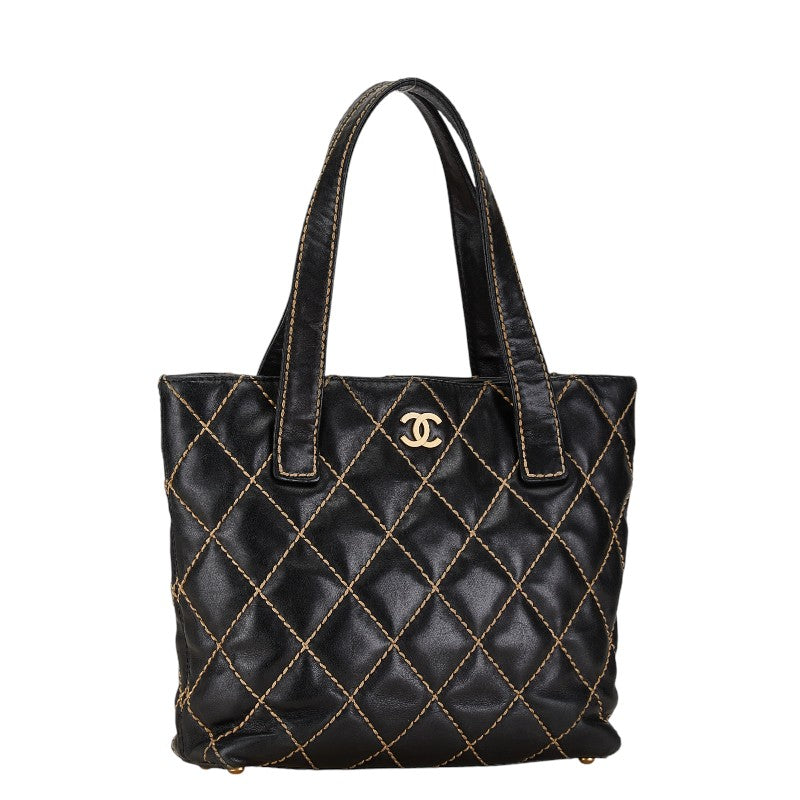 Chanel Coco Mark Matelasse Wild Stitch Lambskin 2way bag