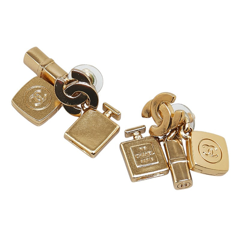Chanel Coco Mark Perfume Lipstick Foundation Swing Cosmetic Motif Earrings Bag
