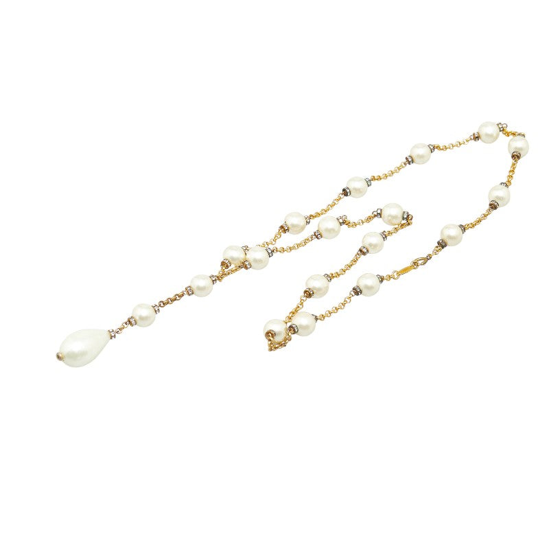 Chanel Large Pearl Rhinestone Necklace Bag