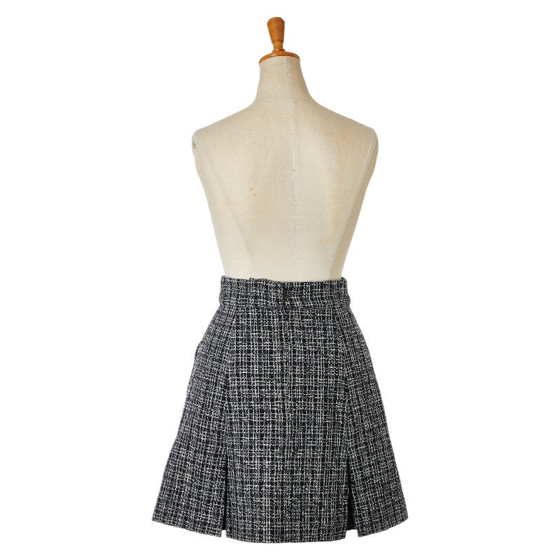 Chanel Tweed Coco Mark Cotton Blend Skirt Handbag