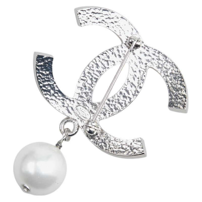 Chanel Metal Coco Mark Faux Pearl Brooch 07V Bag