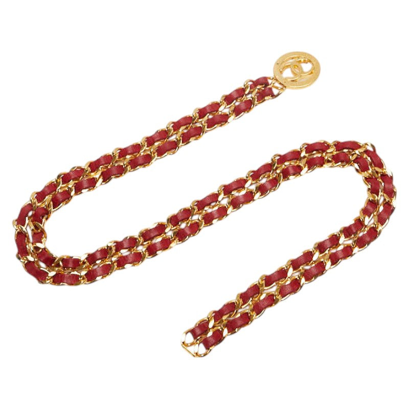 Chanel Gold-Plated Leather Coco Mark Belt Bag