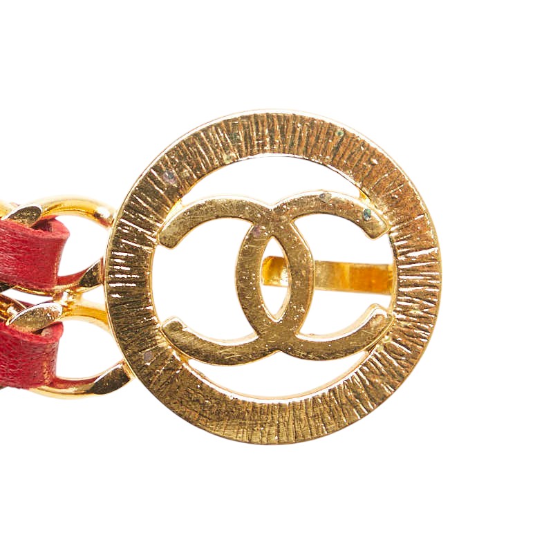 Chanel Gold-Plated Leather Coco Mark Belt Bag