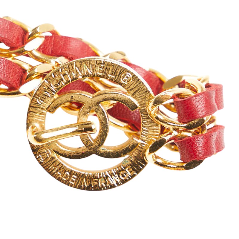 Chanel Gold-Plated Leather Coco Mark Belt Bag