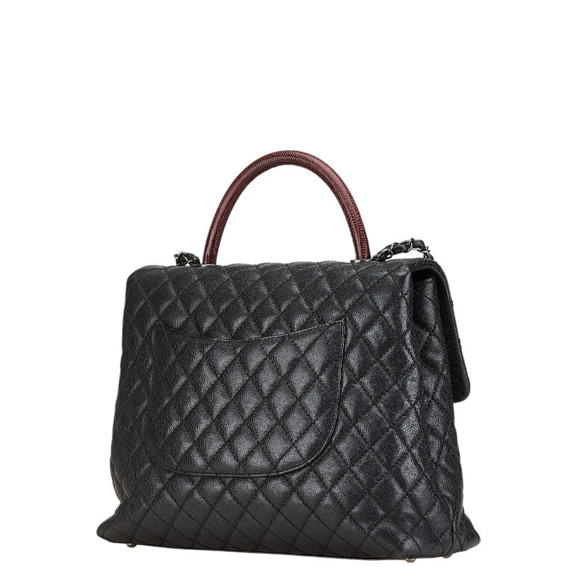 Chanel Coco Mark Matelasse Caviar Skin 2way bag