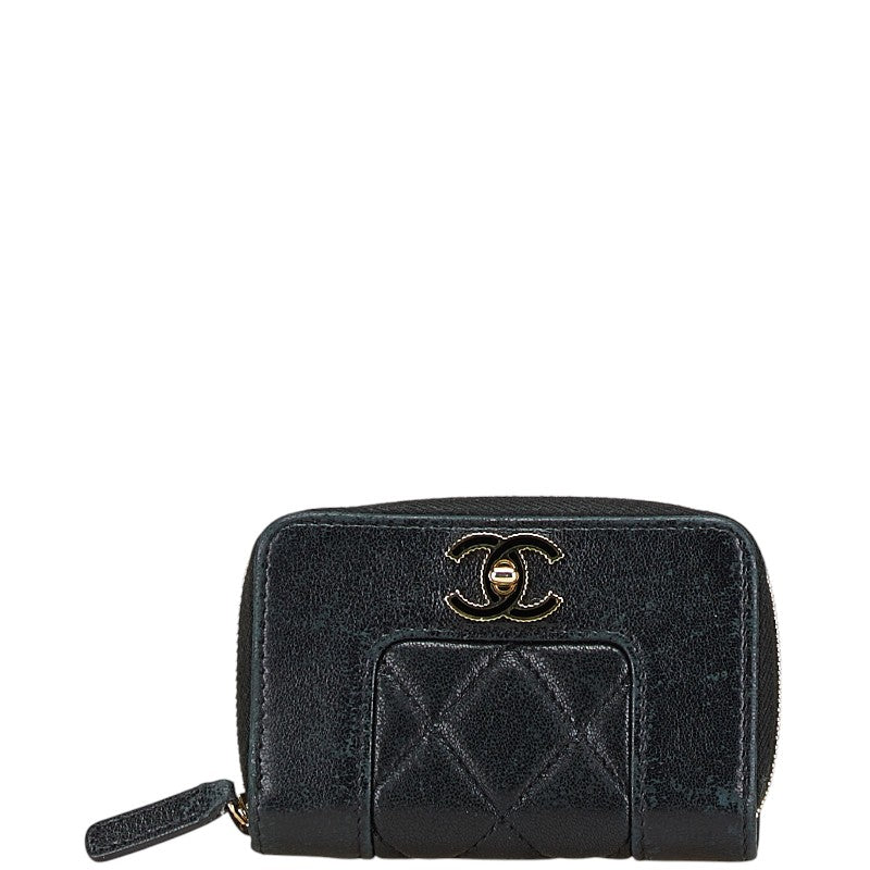 Chanel Coco Mark Turnlock Matelassé Lambskin Coin Purse Bag