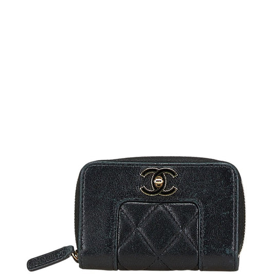 Chanel Coco Mark Turnlock Matelassé Lambskin Coin Purse Bag