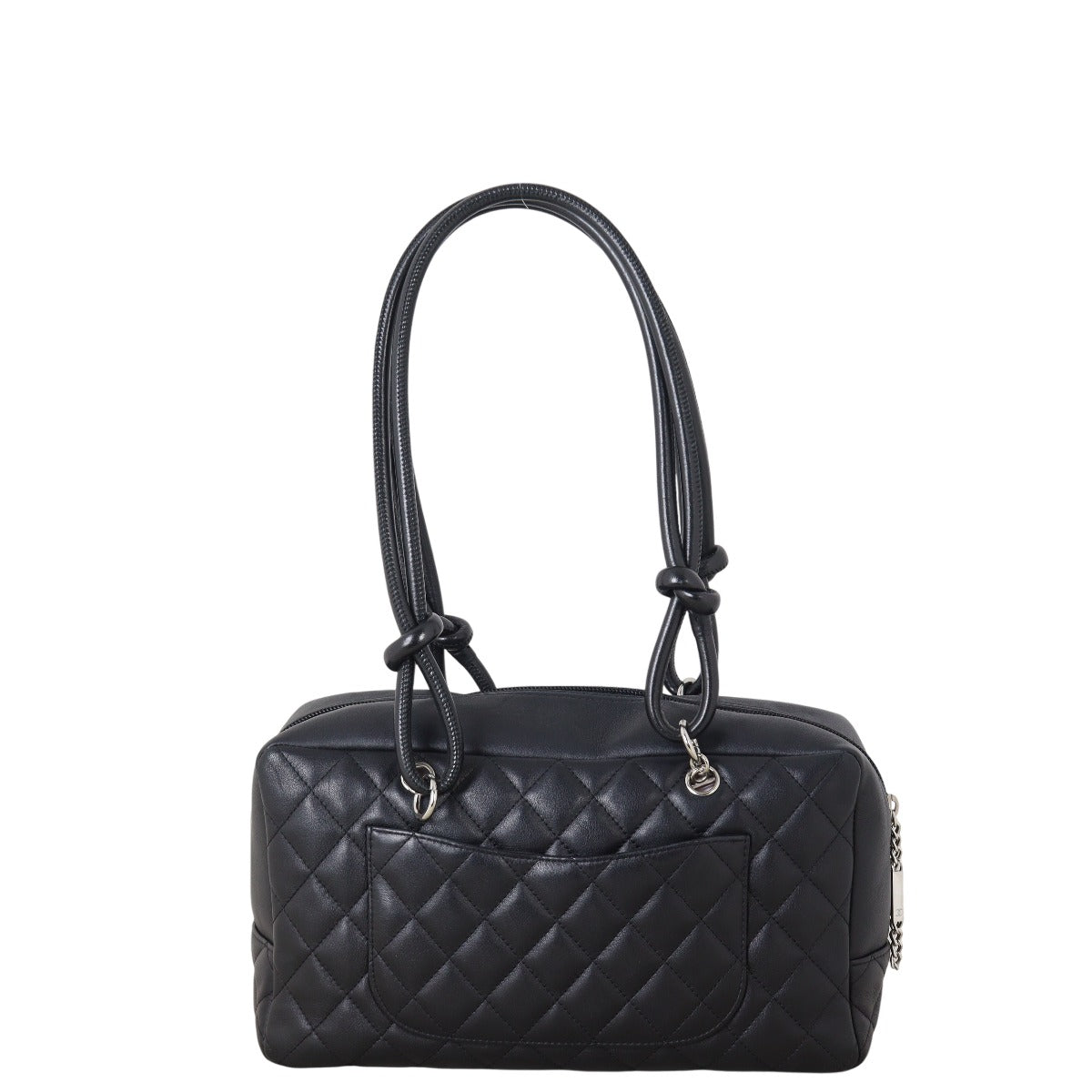 Chanel Ligne Cambon Bowler Bag Quilted Black Shoulder Bag