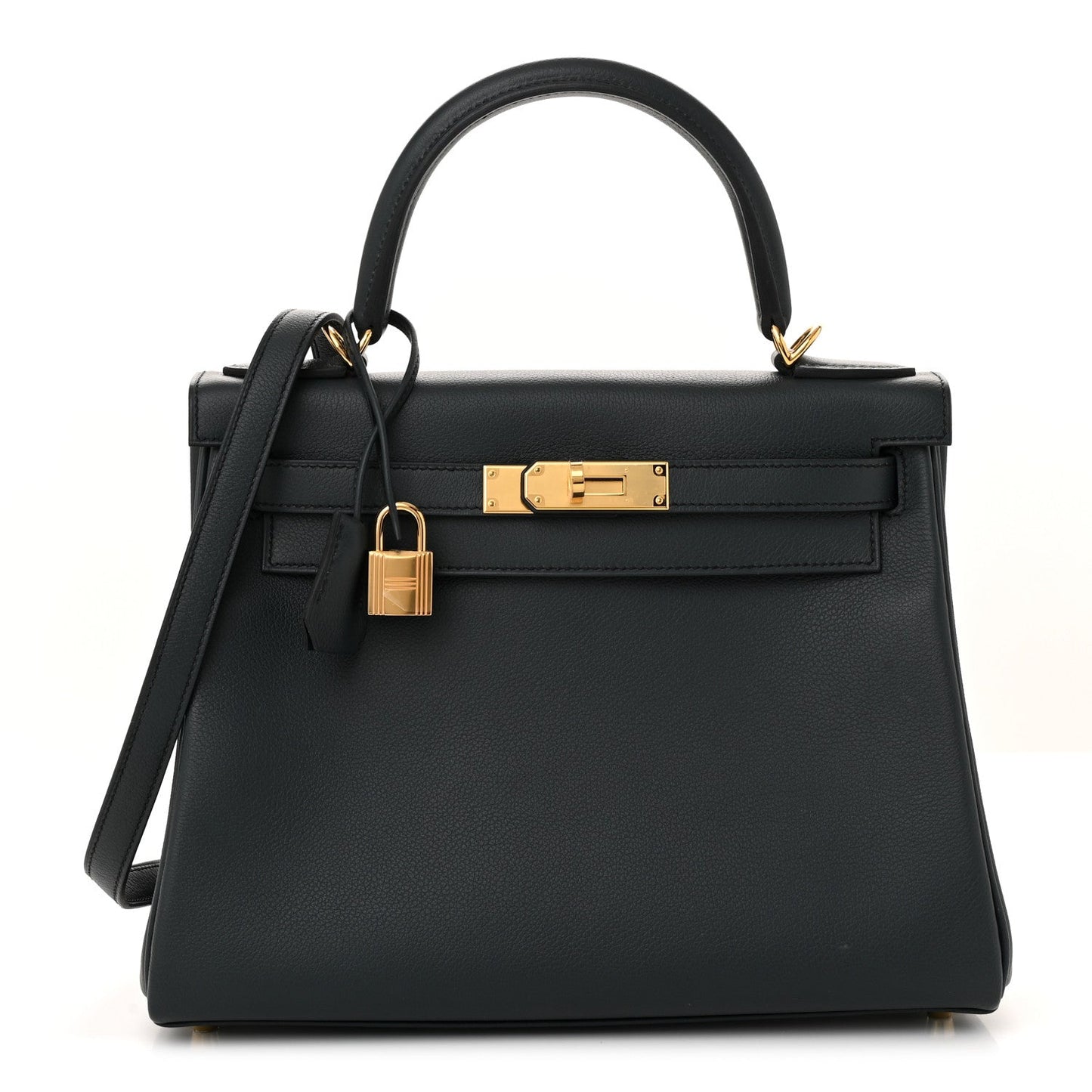 Hermes Evercolor Kelly Retourne Vert Rousseau Handbag Travel Bag