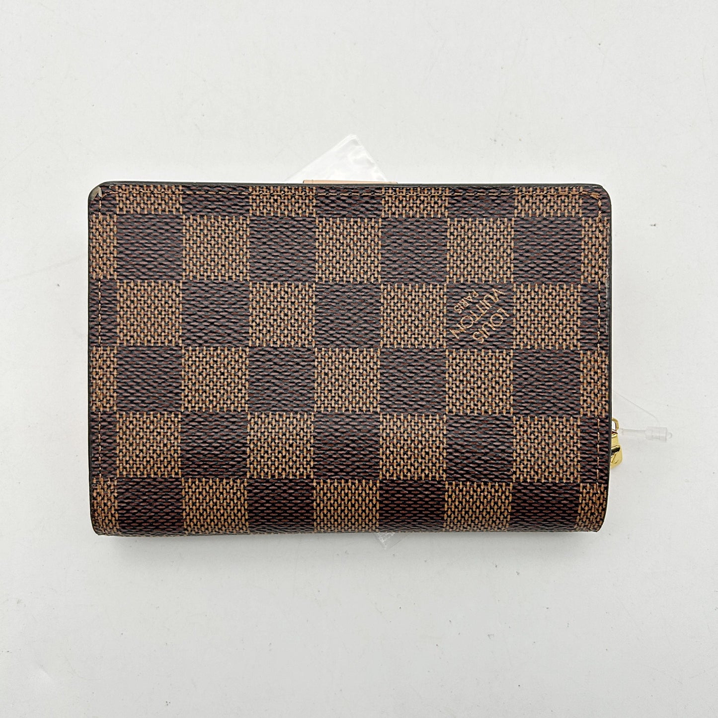 Louis Vuitton Juliette Wallet Damier with Leather Brown