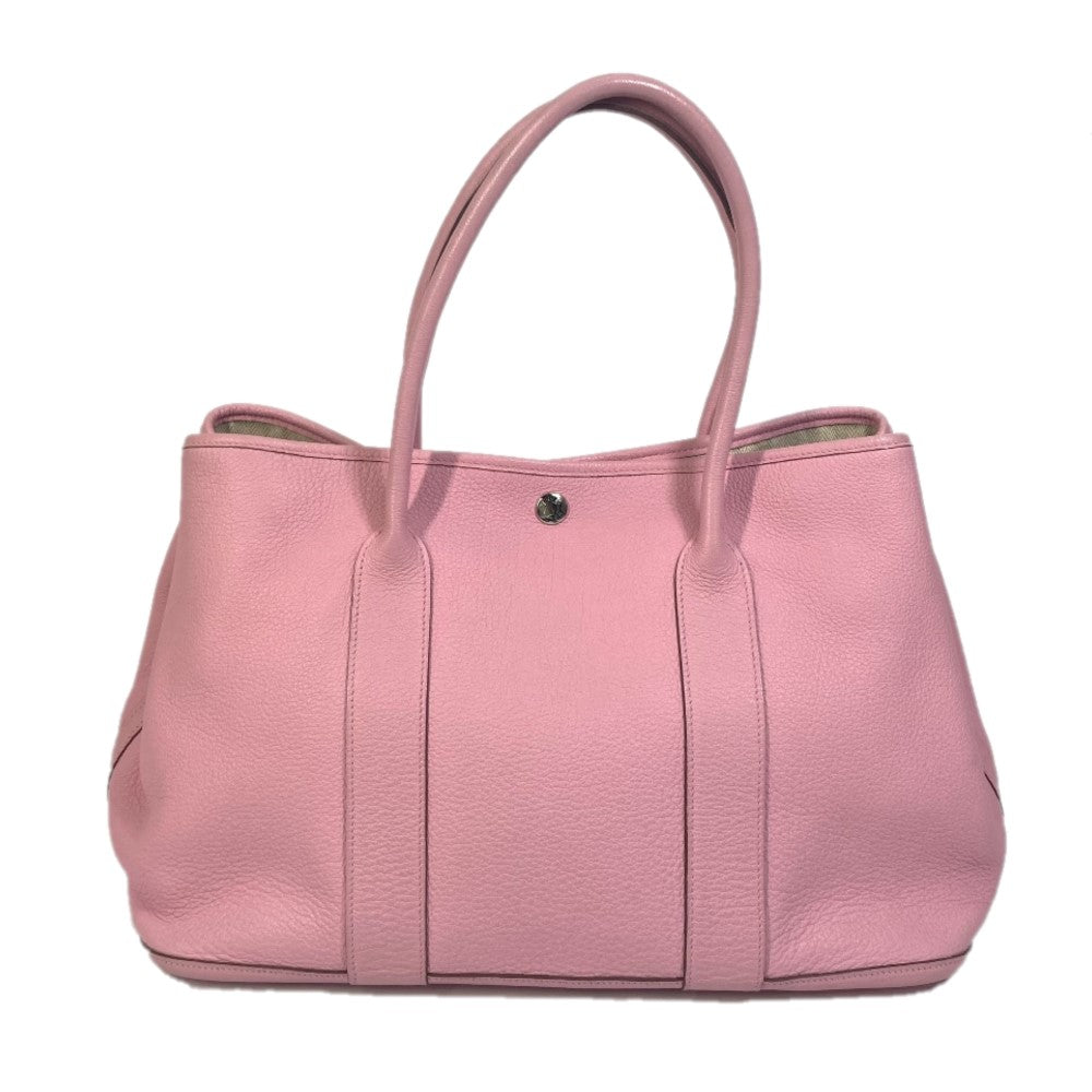 Tote Bag Garden Party Pm Tote Bag Leather Pink