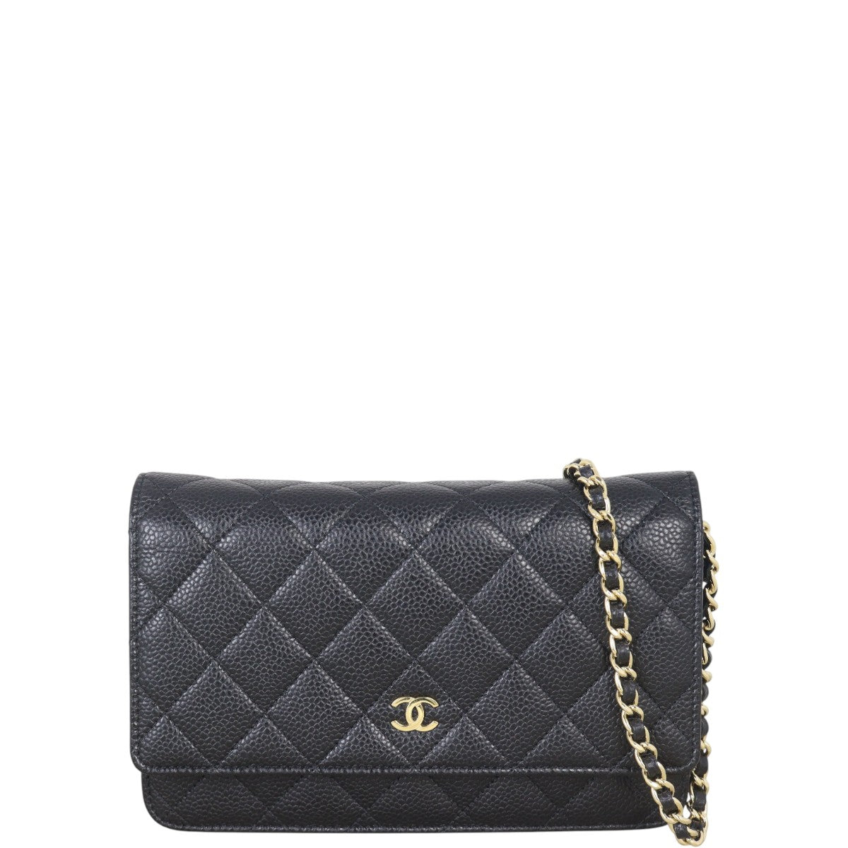 Chanel Classic Wallet on Handbag Quilted Black Crossbody Bag Black 07052025