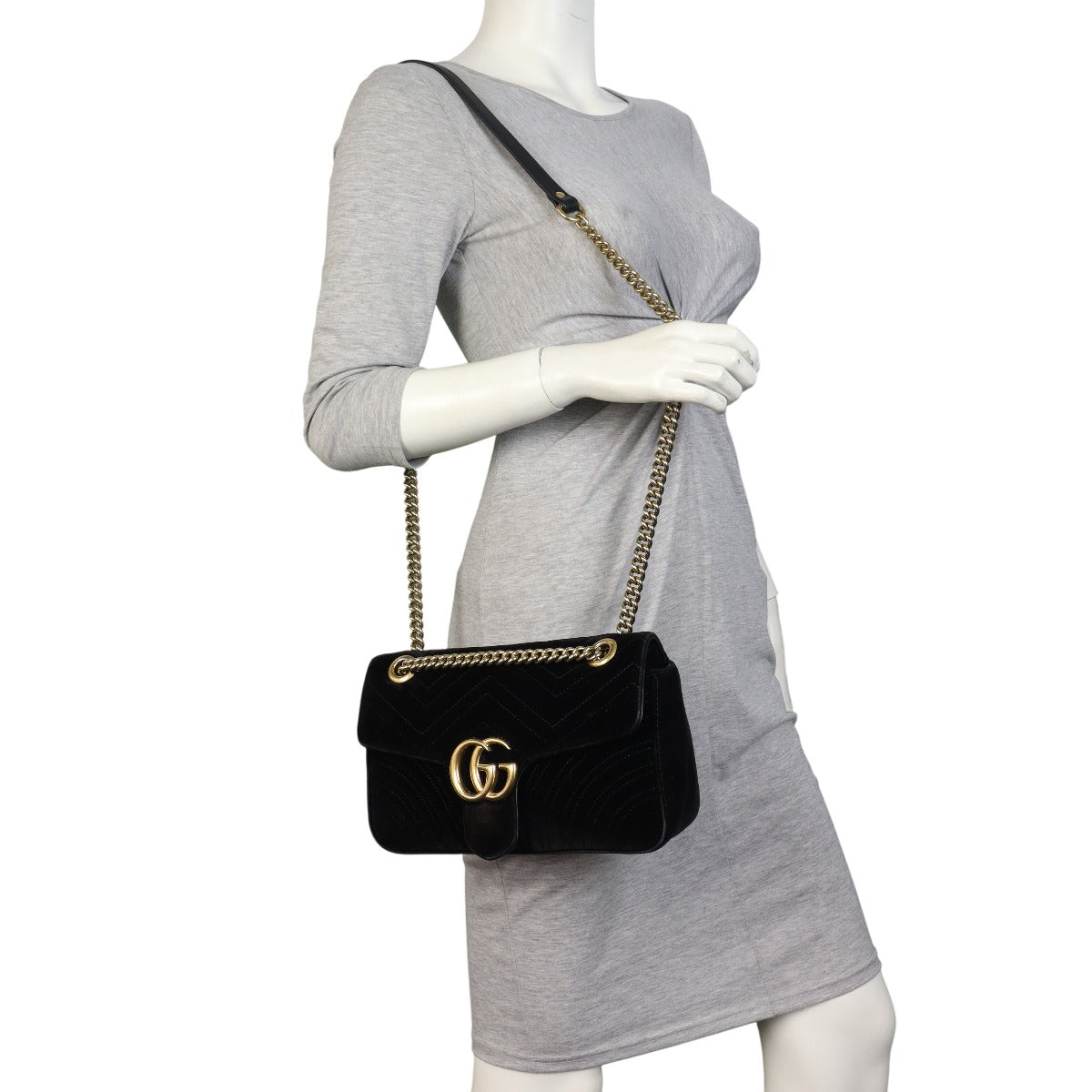 Gucci GG Marmont Velvet Medium Shoulder Bag