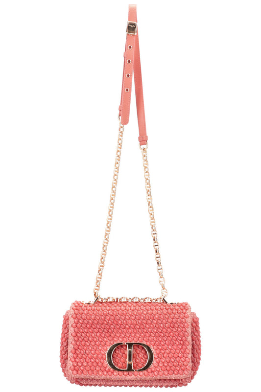 Dior Crossbody Bag Beaded Caro Bag Coral