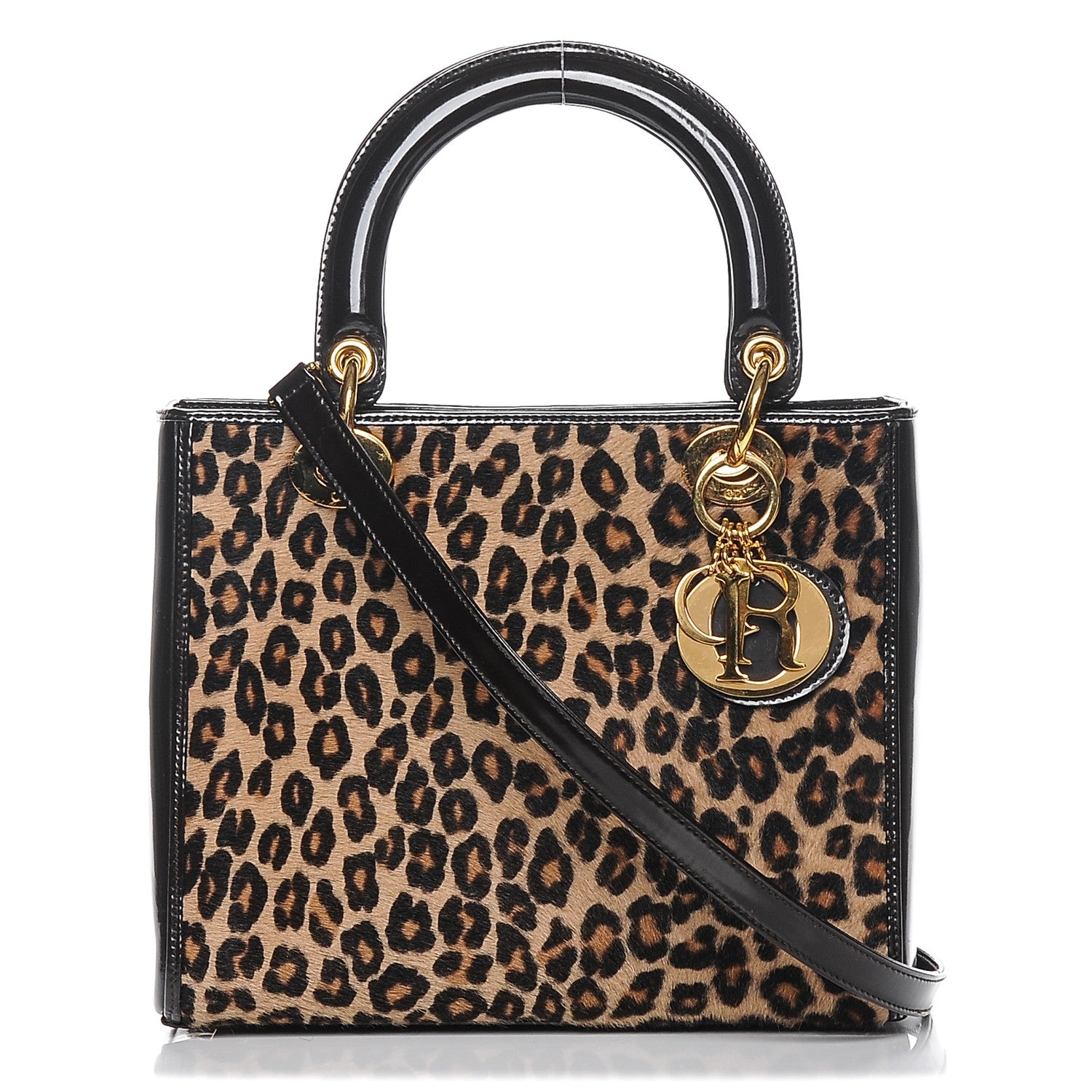 Dior Lady Pony Hair Handbag Travel Bag