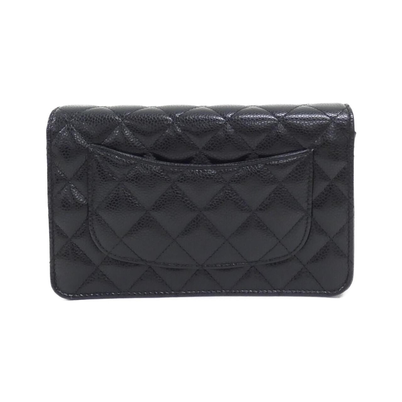 Chanel Timeless Classic Caviar Skin Wallet on Chain