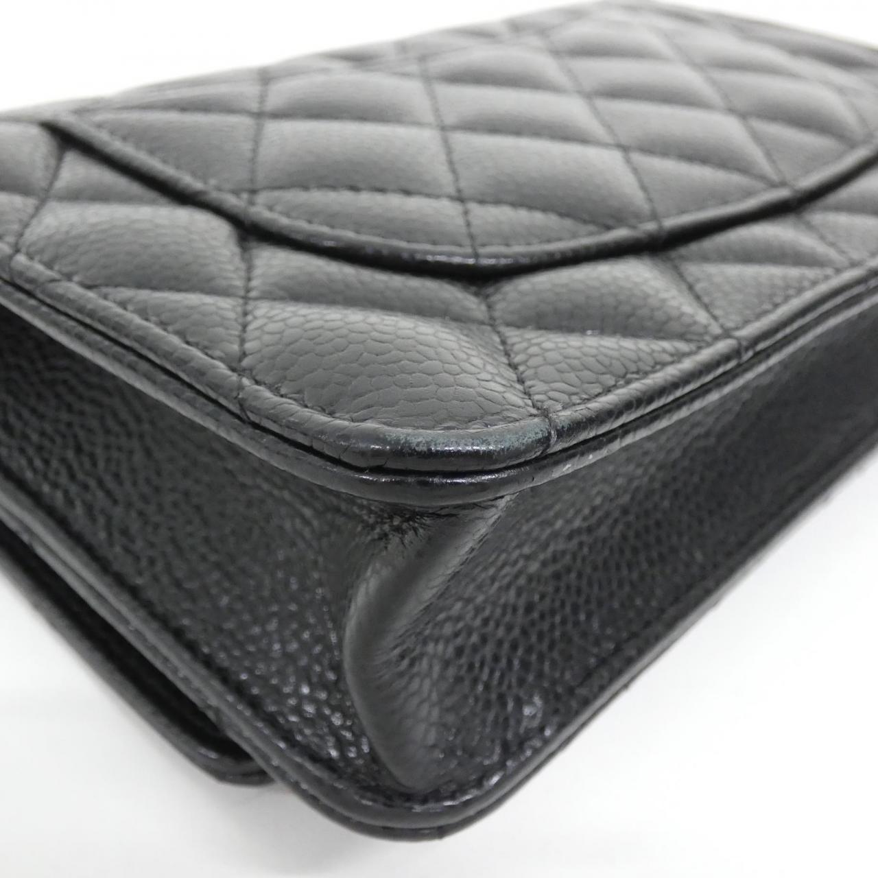 Chanel Timeless Classic Caviar Skin Wallet on Chain