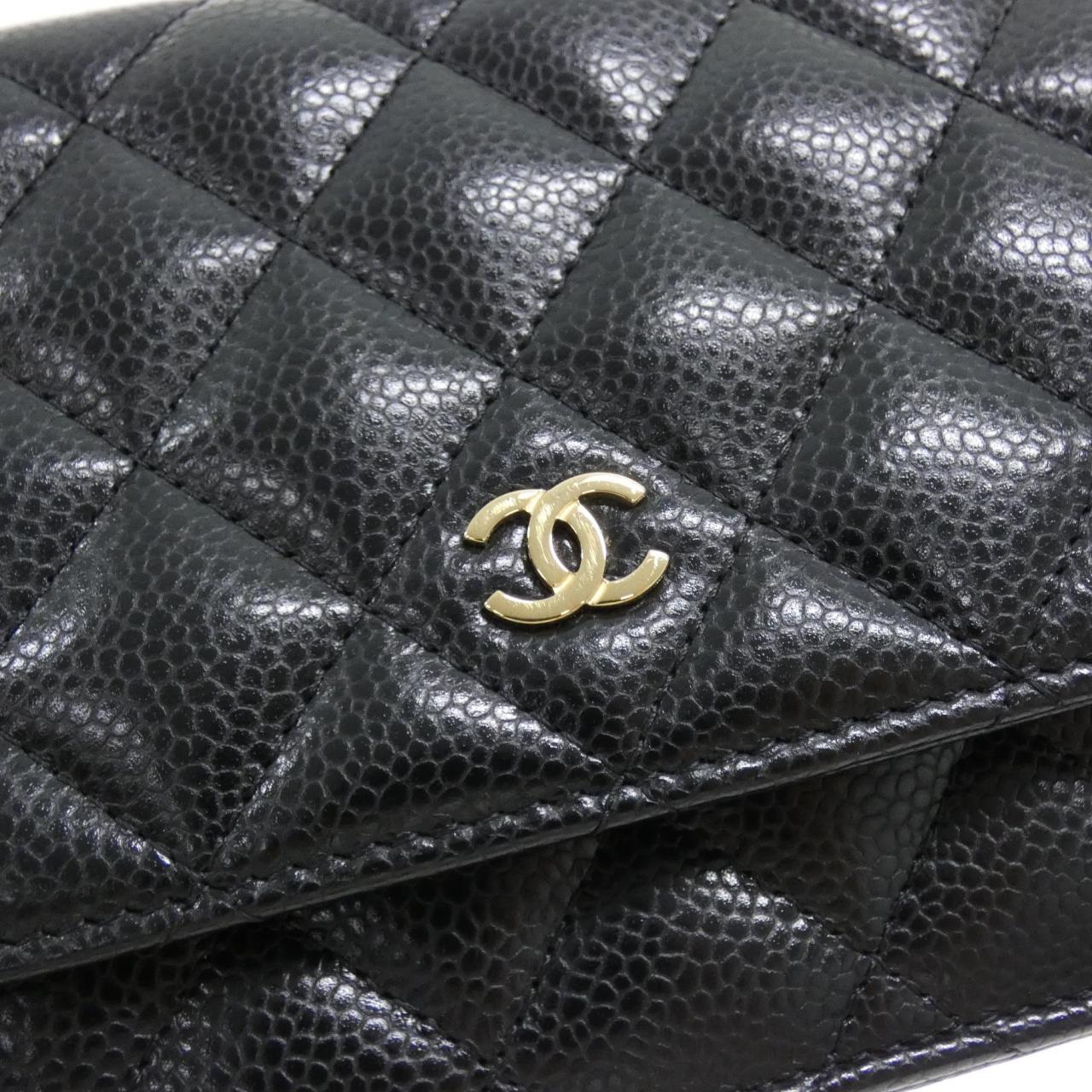 Chanel Timeless Classic Caviar Skin Wallet on Chain