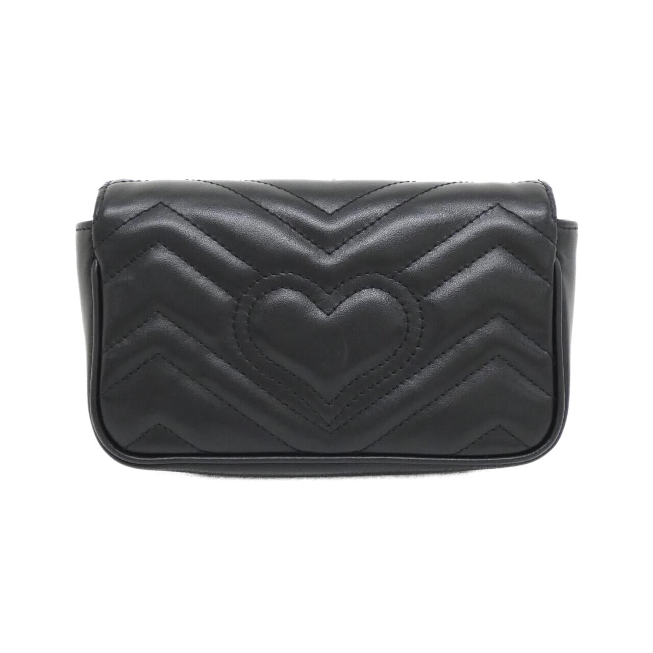 Gucci Marmont Chevron Shoulder Bag Leather Quilted Bag 4