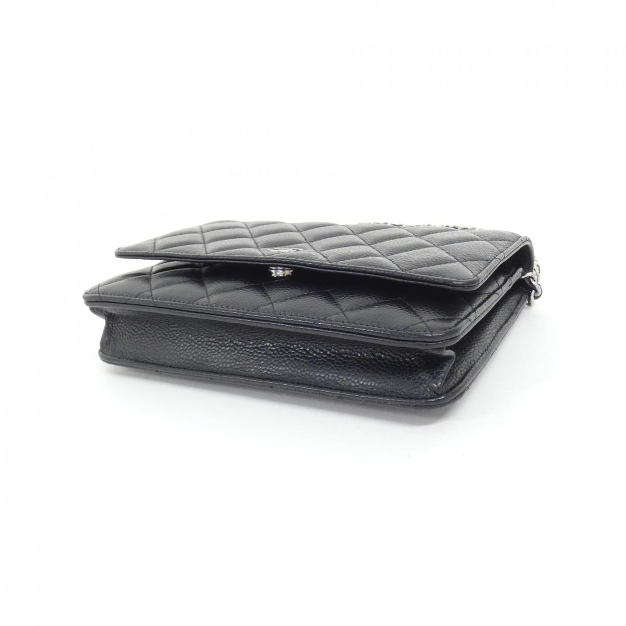 Chanel Timeless Classic Line Caviar Skin Chain Wallet