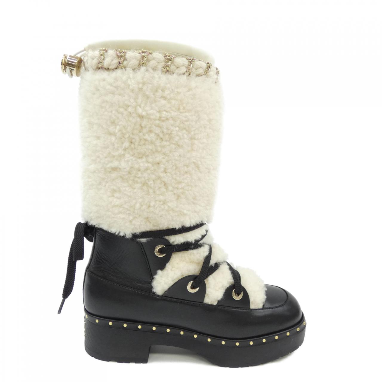 Chanel G35157Y52512 Shearling&calfskin Long Boots for Women