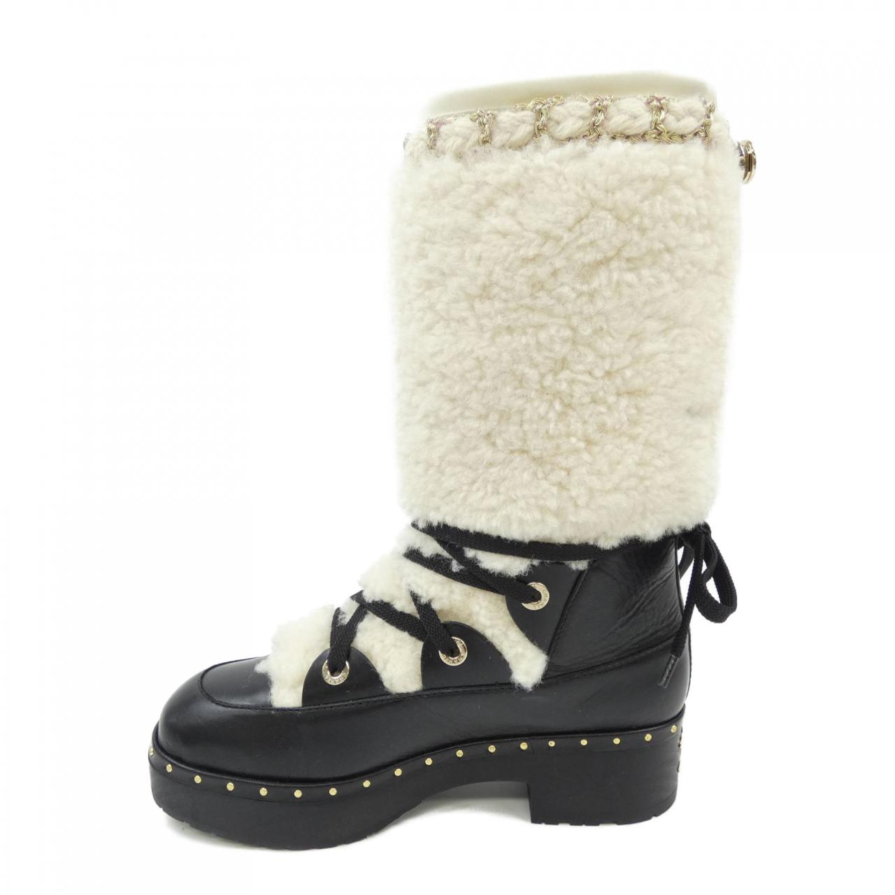 Chanel G35157Y52512 Shearling&calfskin Long Boots for Women
