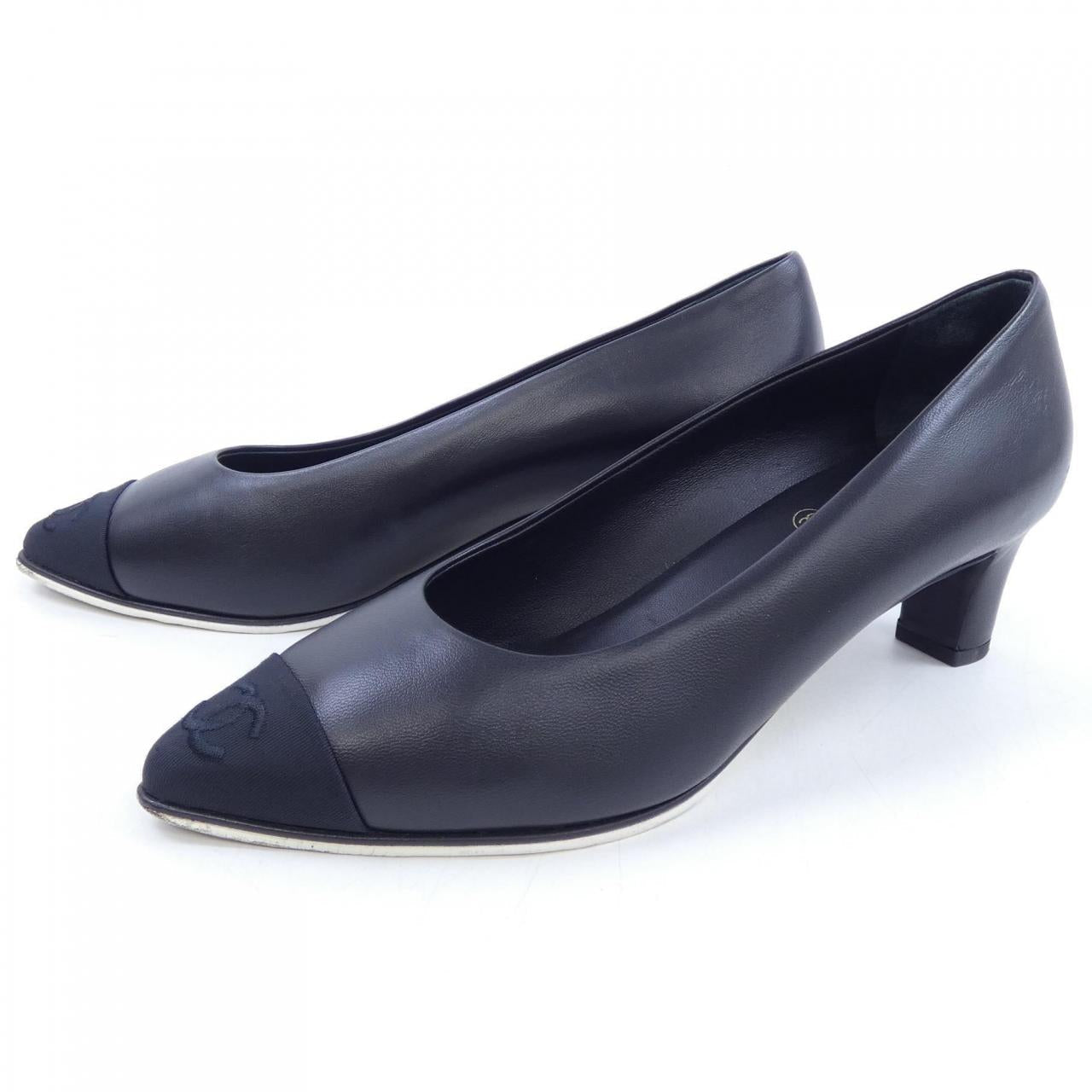 Chanel G36842Y50387 Lambskin Grosgrain Pumps for Women