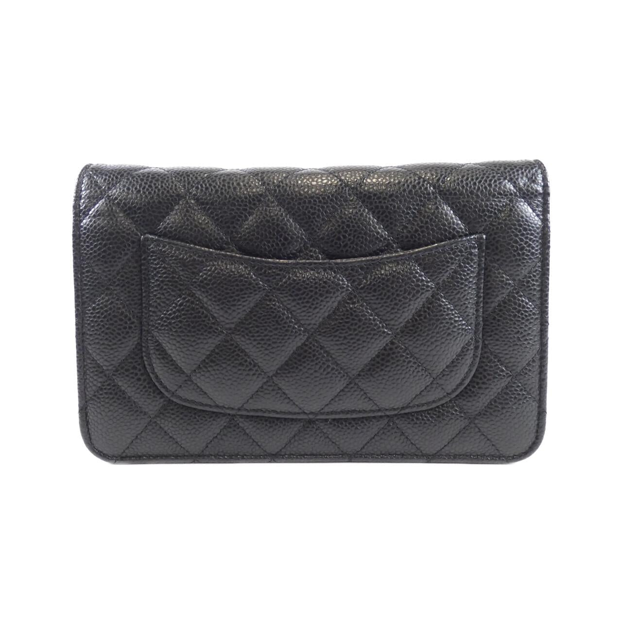 Chanel Timeless Classic Caviar Skin Chain Wallet