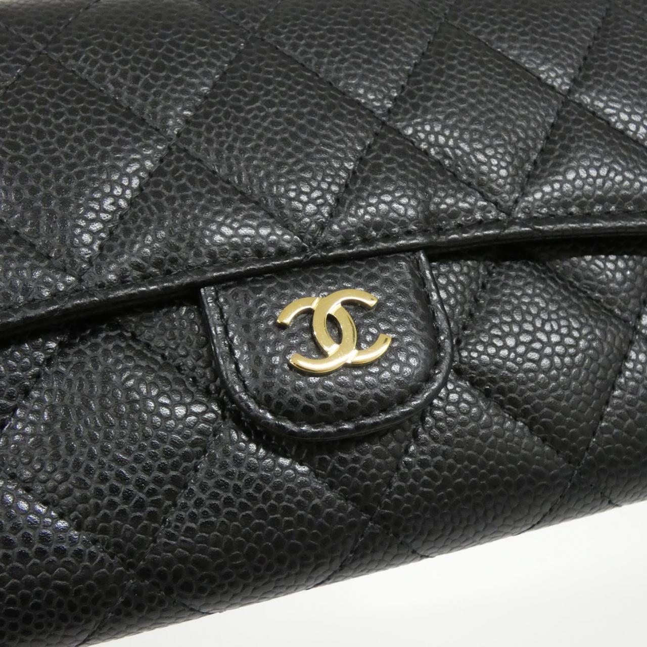 Chanel Timeless Classic Caviar Skin Long Wallet