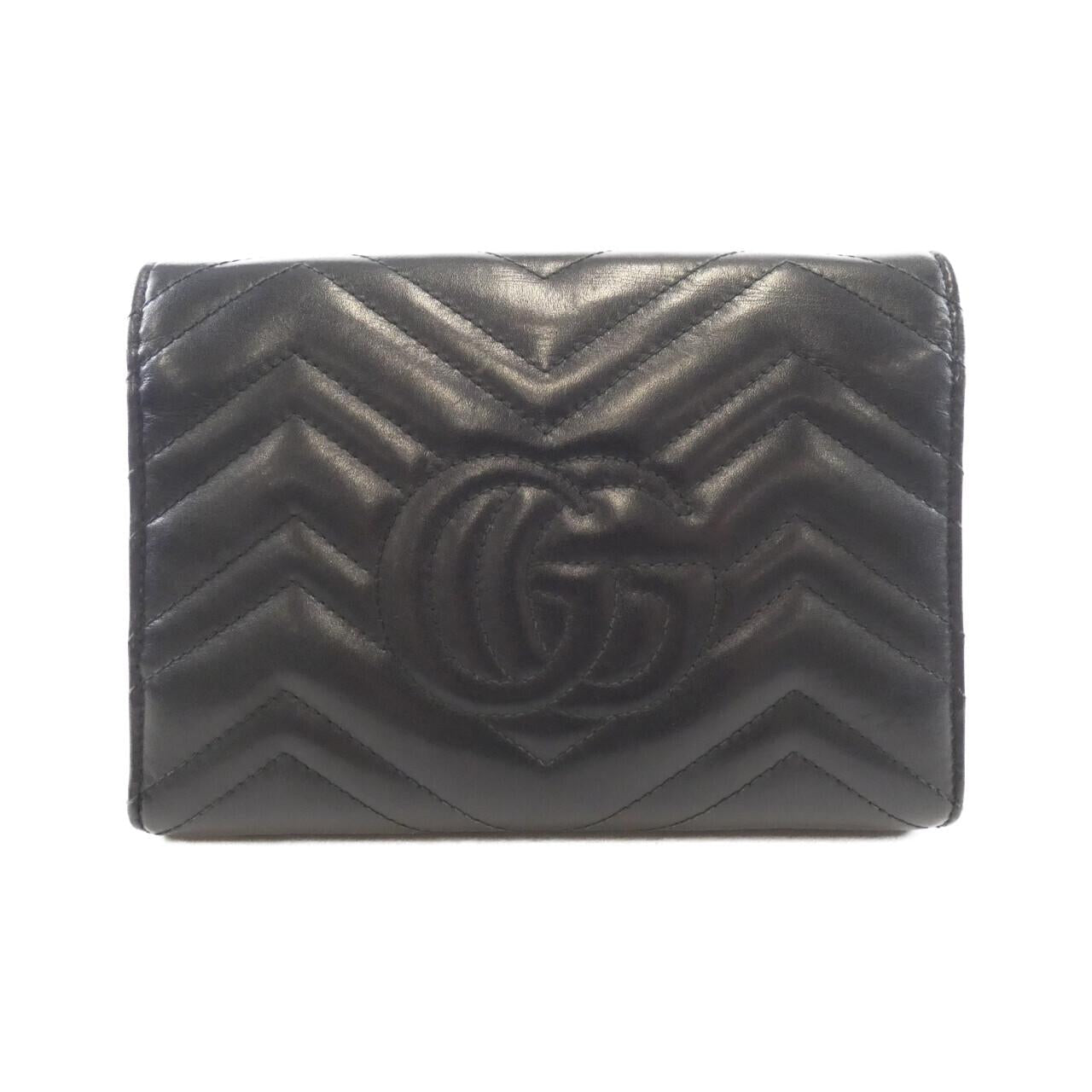 Gucci Marmont Chevron Shoulder Bag Leather Quilted