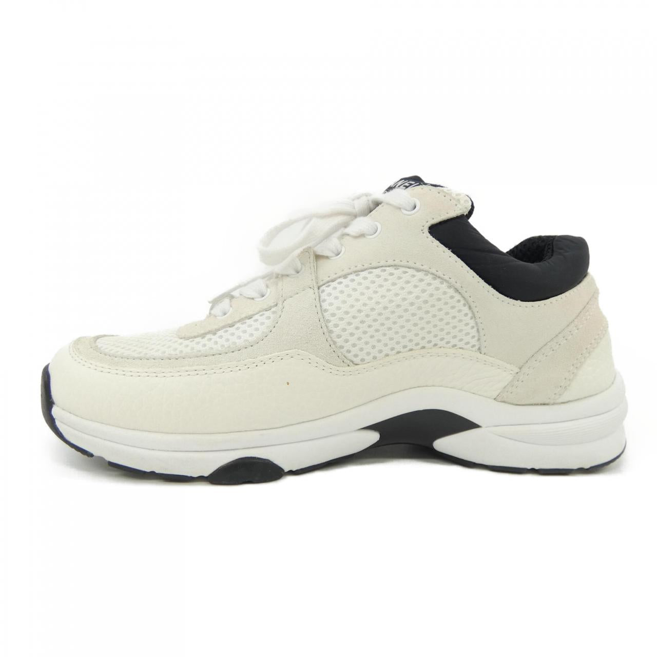 Chanel G38299Y55720 Mesh Suede Calfskin Sneakers for Women