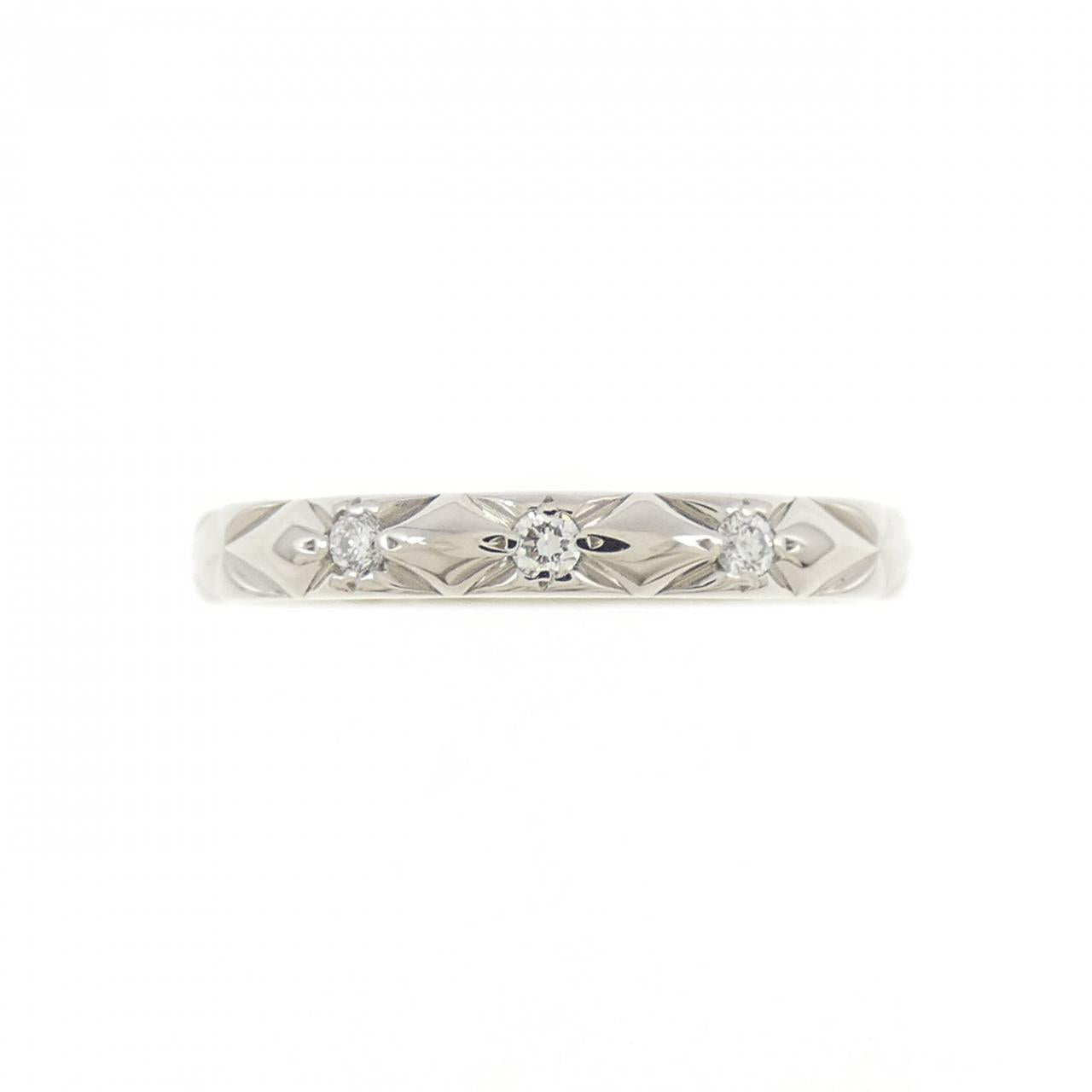 Chanel Matelassé Platinum Diamond Ring