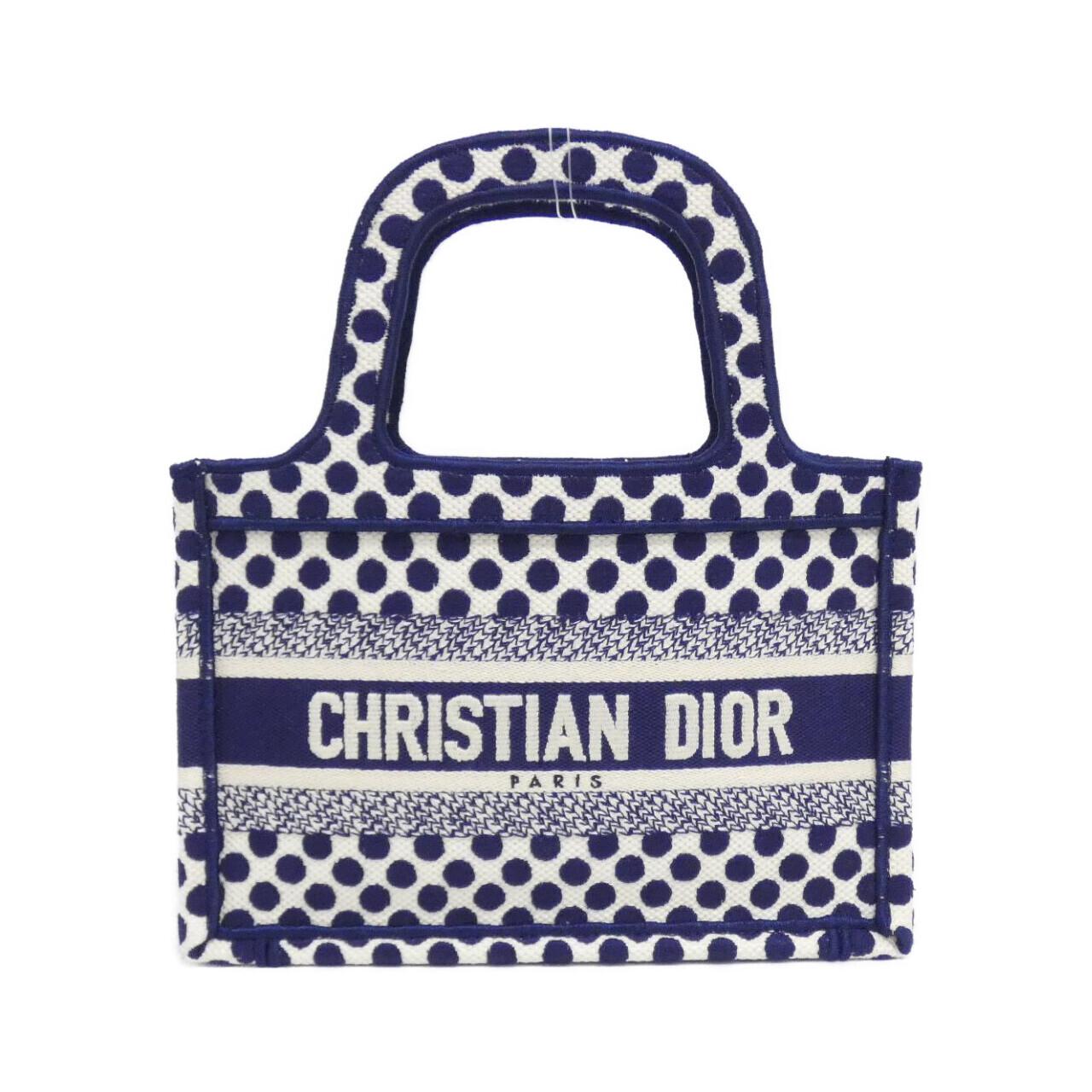 Dior Christian Book Tote Bag Canvas