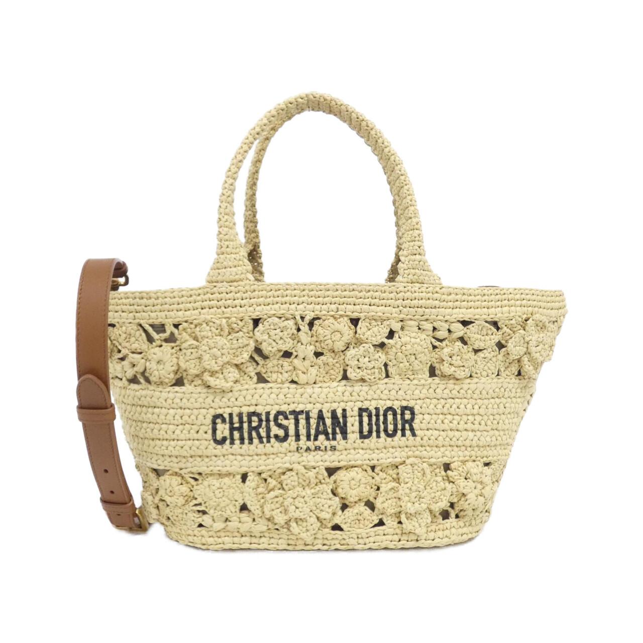 Dior Christian Panier Chapeau Bag Raffia Travel Bag