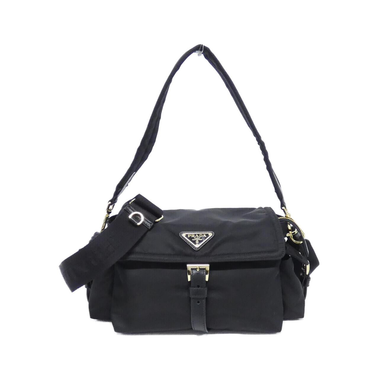 Prada 1Bd394 Tessuto Shoulder Bag Vitello