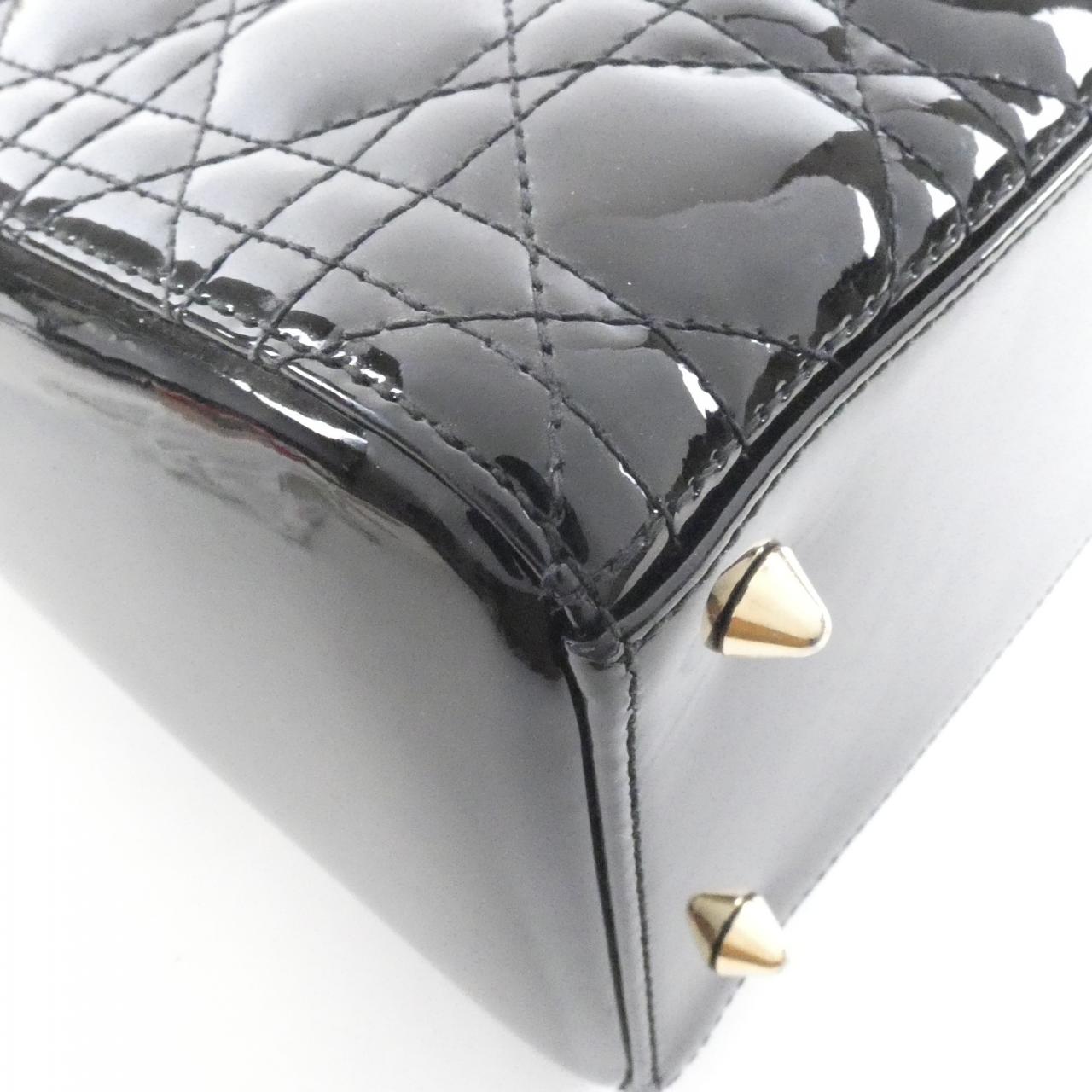 Dior Christian Lady Enamel Bag Travel Bag