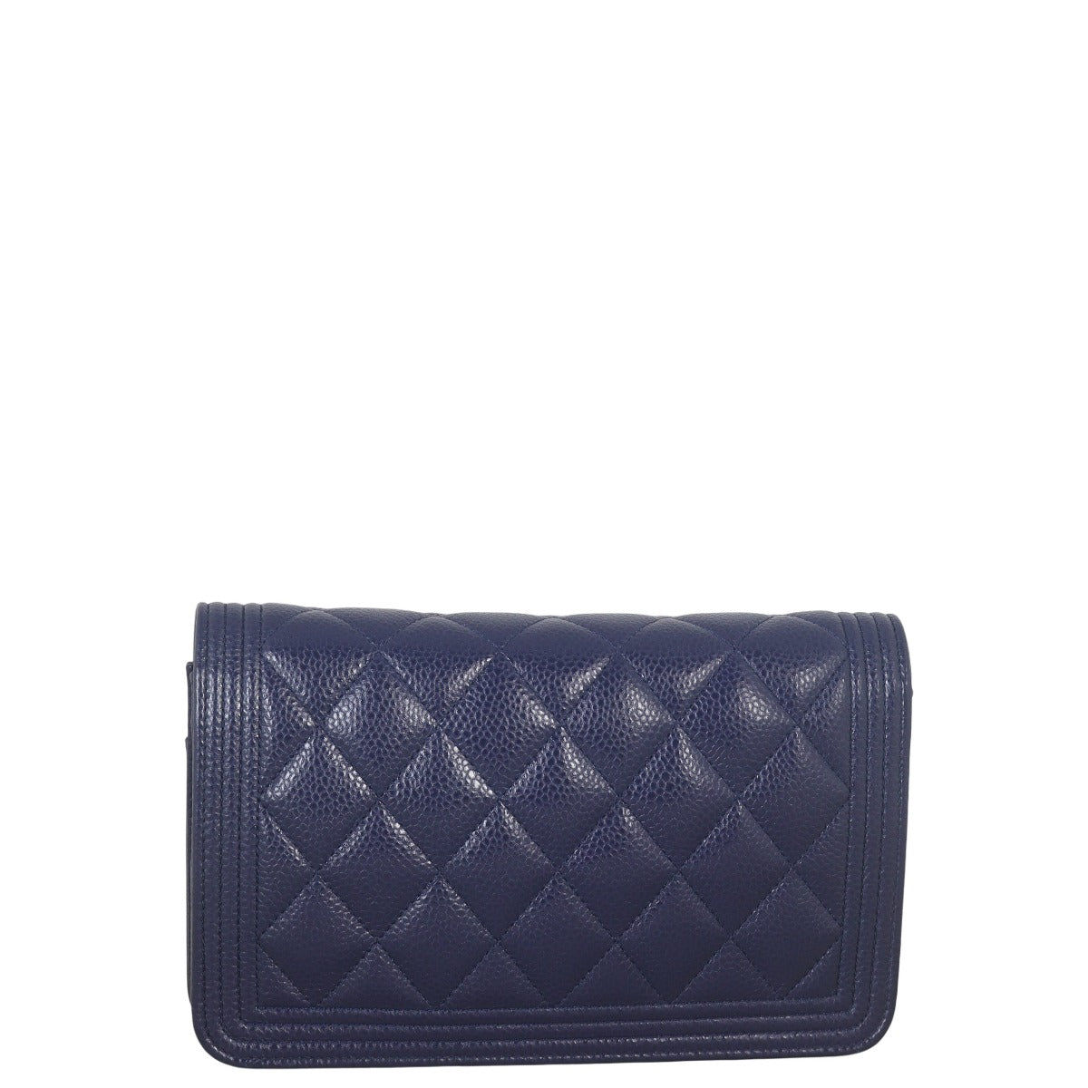 Chanel Boy Wallet on Handbag Quilted Blue Crossbody Bag